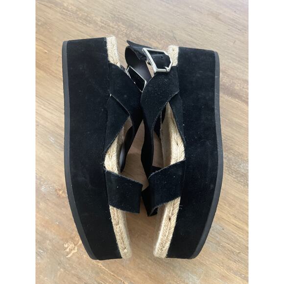 Rag & Bone Megan Black Suede Platform
Wedge Sandal Size 39 - Picture 5 of 11